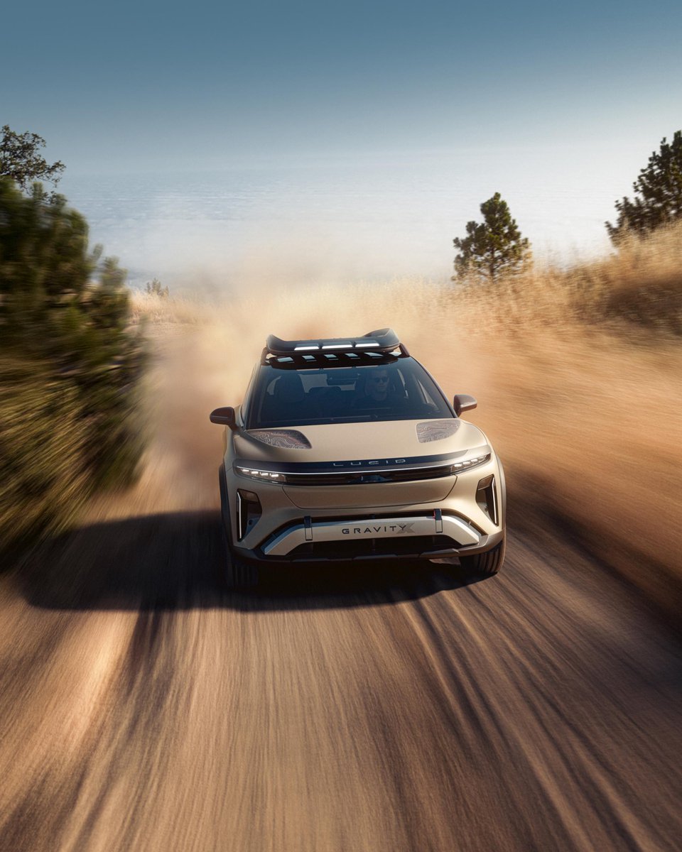 Rugged by design. Elevated by nature. ​

The #LucidGravityX concept redefines what a trail-ready adventure vehicle could be. ​

​Read more about our new bold concept: ow.ly/wAUt30sOVlN