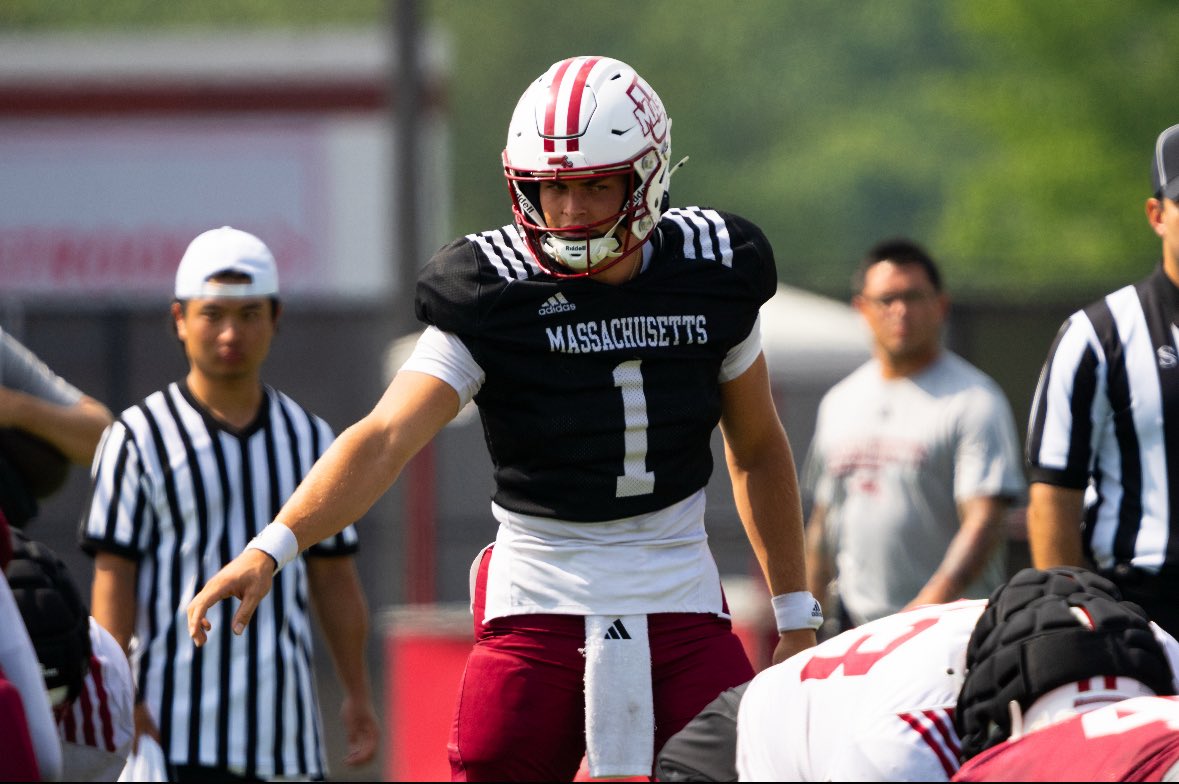 Source: UMass redshirt junior QB Brandon Rose has won the starting job, and the Utah transfer will debut against Temple on Aug. 30. He started one game for Utah in 2024 and came to UMass with former Utah staffer Mike Bajakian, who is UMass’ OC.