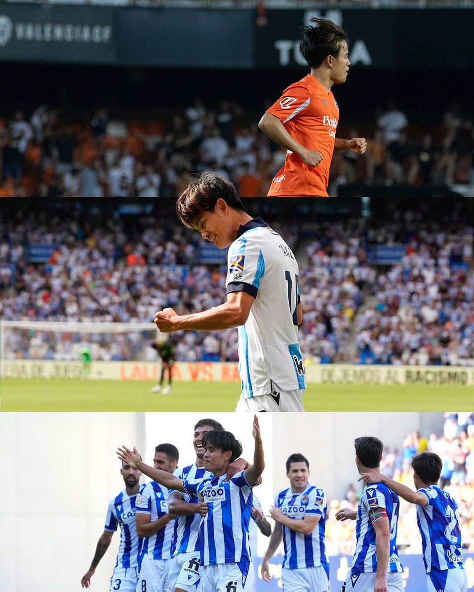 🎌 Take, scorer of the first goal of the campaign in three of his four seasons with La Real.

22/23 🆚 Cádiz CF
23/24 🆚 Girona FC
25/26 🆚 Valencia CF

#RSStats
