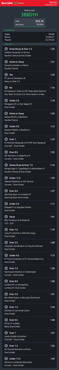Hey check out the bet I just placed on Sportybet! sportybet.com/zm/?shareCode=…