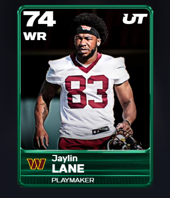 Moshimadden's tweet photo. Four Budget Beasts YOU Need in Madden 26!

1. DJ Turner II (77 OVR) – Costs just 14,000 coins and plays like a top-tier DB. With 85 speed, 86 accel, and 6’0” height, he’s instantly better than the free Trevon Diggs.

2. Cole Bishop (74 OVR) – A true steal at under 1,000 coins. Perfect as your Sub LB with 82 speed, 84 accel, and 6’2” size. Ray Lewis is getting benched.

3. Tory Horton (74 OVR) – For only 3,000 coins, you get a 6’3 WR with 84 speed and 85 accel. One of the best hidden gems in MUT.

4. Jaylin Lane (74 OVR) – Just 2,000 coins for an 85 speed WR. + he’s a Commander.

Follow for more Madden 26 tips!