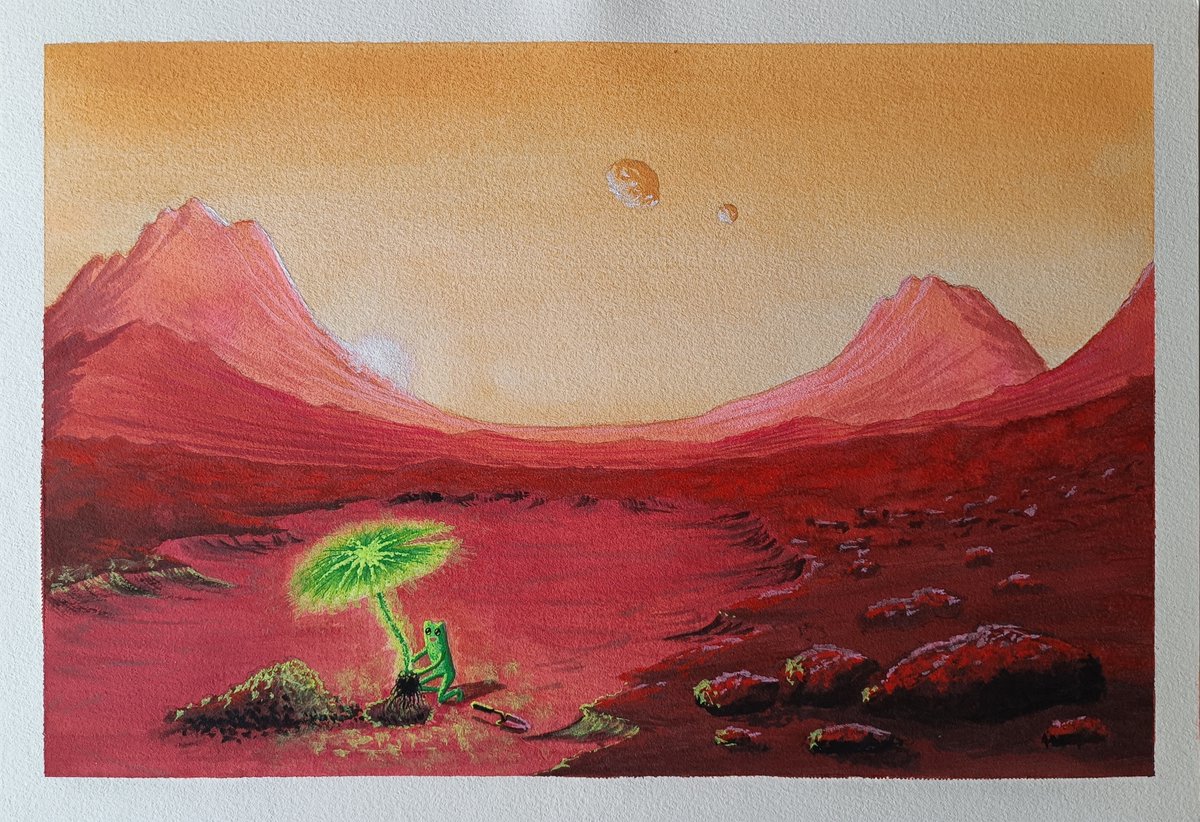 Valunseen 🎨🫧 (@valunseen) on Twitter photo terrafworming
(original watercolor) terrafworming
(original watercolor)