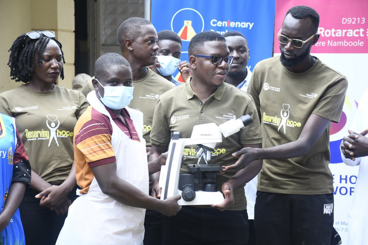 Destadia's tweet image. Many people wonder what Rotaract does. Here  are a few things club Destadia has done 
1. Donated medical related equipments to a community hospital in Lwakoni. 
2. Building an A’ level block at St. Herman’s 
3. Donate blood 
4. Planted 1000s of trees 

#ItsTimeToJoinRotaract