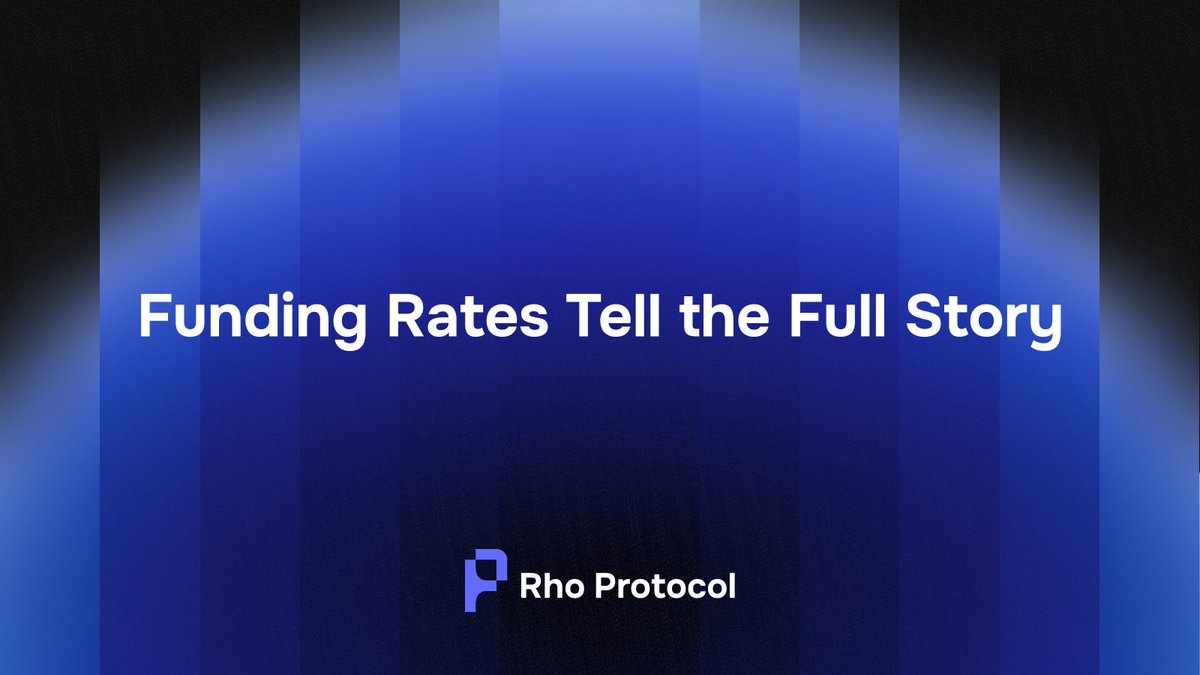 Rho_Labs's tweet image. In TradFi, rates lead.
In crypto, rates give precious hints — and are ready to lead too.

Funding rates tell the story the chart alone can’t. 🧵