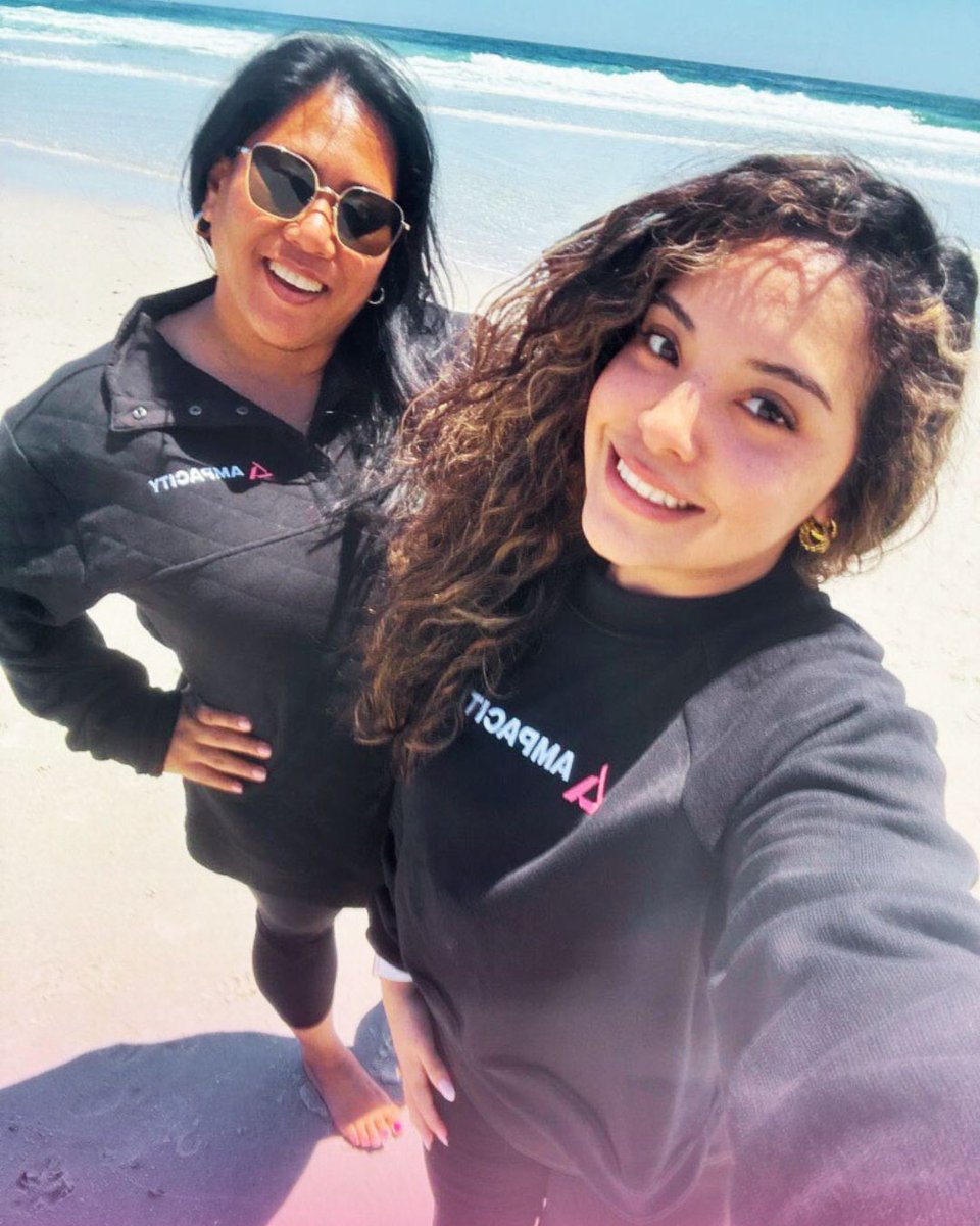 Benefits and Total Rewards Manager Jen Banez and Human Resources Generalist Bri Jaramillo are having a productive #MagentaMonday! After a quick break at the beach near our headquarters, they'll be back at the desk with renewed energy. #TeamAmpacity

#Ampacity #AmpacityAdvantage