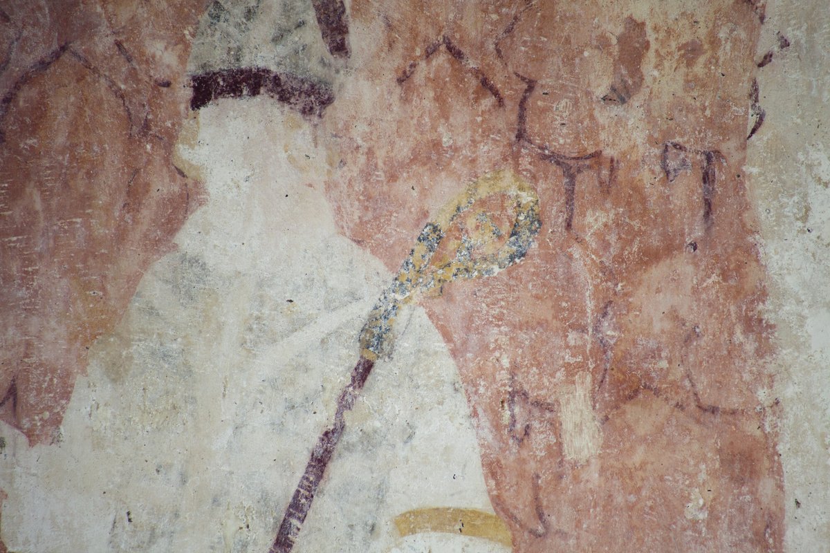 TheCCT's tweet photo. Got a headache? Maybe St. Denis can help. Learn all about colourful wall paintings, helpful saints and medieval medical advice in our latest blog "Headaches, Plagues and Wall Paintings": https://t.co/njXa0QBINY #wallpainting #medieval #HistoryUncovered #Conservation https://t.co/BqaE0kp871