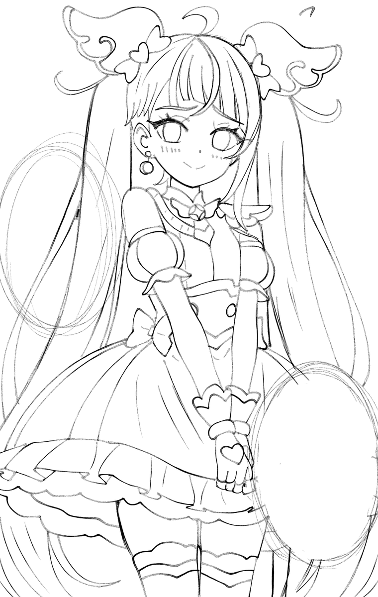 世界一可愛いよスカイ!!!!!!

そんな絵の途中 