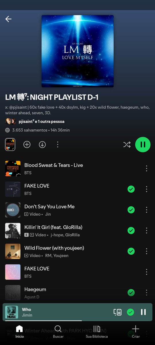 PARTICIPEM DO PROJETO!! 

🔗: open.spotify.com/playlist/0nPBk…

Loving Myself 轉 : Re-Chart
LOVING MYSELF RECHART 
#BTSISCOMING
#LOVINGMYSELF
#LOVEYOURSELF