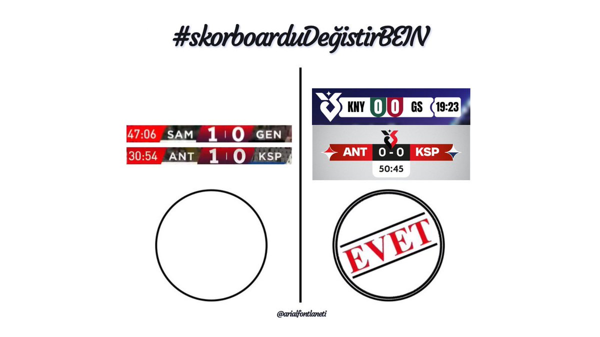 Arial Font İstemiyoruz (@arialfontlaneti) on Twitter photo sevgili <a href="/seyhansasko/">Seyhan Şaşko</a> ve <a href="/guntekin_resmi/">Güntekin Onay</a>
Sizler bu kurumda çalışan değerli isimlersiniz. Futbolseverlerin ortak talebi olan bu skorboard meselesini ilgililere ulaştırmanız konusunda destek bekliyoruz 🙏
#SkorboarduDeğistirBEIN <a href="/beINSPORTS_TR/">beIN SPORTS Türkiye</a> sevgili <a href="/seyhansasko/">Seyhan Şaşko</a> ve <a href="/guntekin_resmi/">Güntekin Onay</a>
Sizler bu kurumda çalışan değerli isimlersiniz. Futbolseverlerin ortak talebi olan bu skorboard meselesini ilgililere ulaştırmanız konusunda destek bekliyoruz 🙏
#SkorboarduDeğistirBEIN <a href="/beINSPORTS_TR/">beIN SPORTS Türkiye</a>