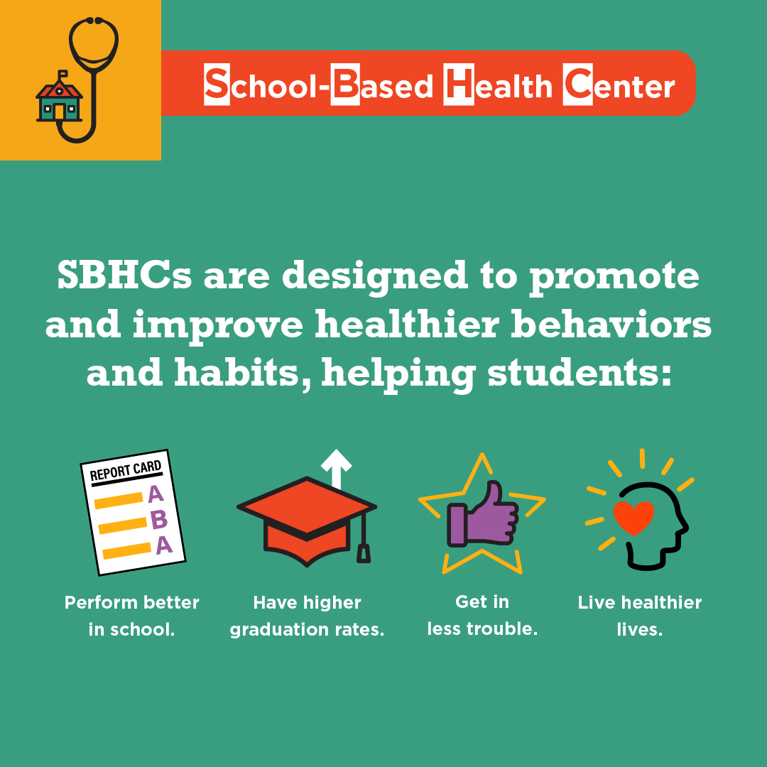 Want to do your best in school this year? Taking care of your health is a great place to start! You can visit your School-Based Health Center (SBHC) right here at school—just a short walk down the hall. dethrives.com/SBHC