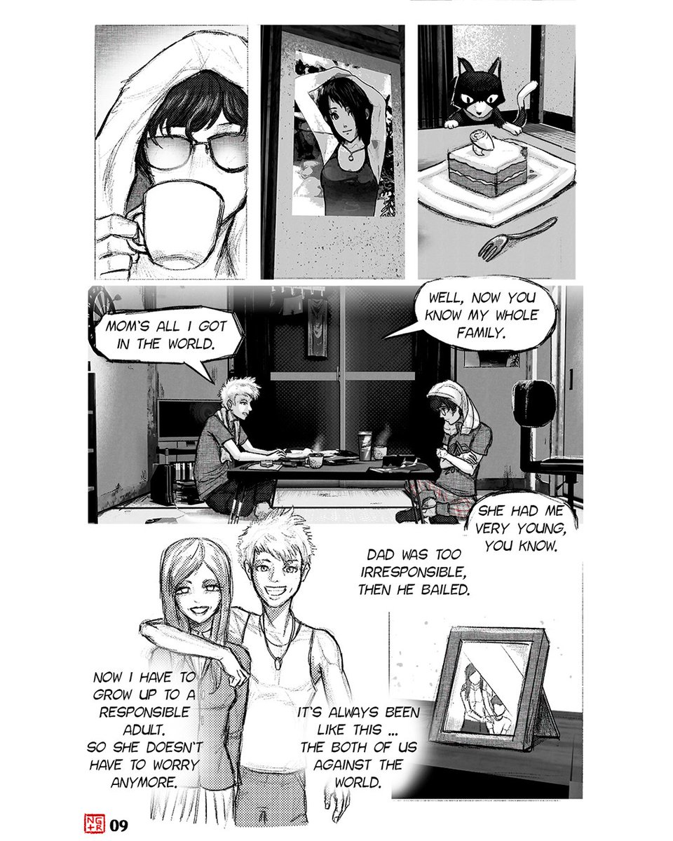 松谷大和 - Vic Yamato (@victherabbit) on Twitter photo Ryuji 's backstory #persona5 
- Persona 5 manga New Game + Royal chapter 08 out now! Ryuji 's backstory #persona5 
- Persona 5 manga New Game + Royal chapter 08 out now!