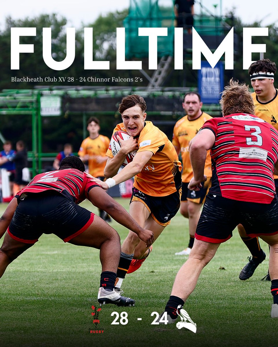 A hard-fought pre-season battle on the pitch, but the Falcons just came up short. Final score: Blackheath Club XV 28 – 24 Chinnor Falcons 2’s. Great effort all around!

📸 Simon Cooper Snapzman
