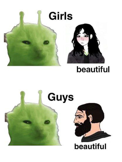 Girls Glorp. Guys Glorp. universe Pog