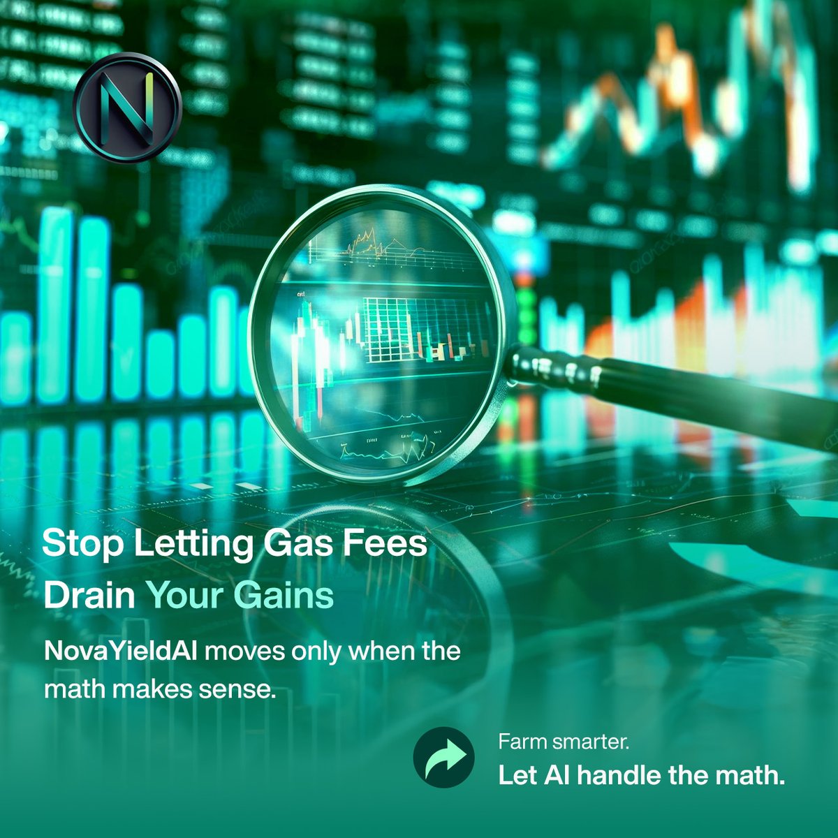 novayieldai's tweet photo. Gas fees eating your profits?
NovaYieldAI checks:
– Live gas costs
– Real net yield
Only moves funds when it’s worth it.
#CryptoGasFees #EfficientDeFi #AIinFinance https://t.co/LBb3GPl92w