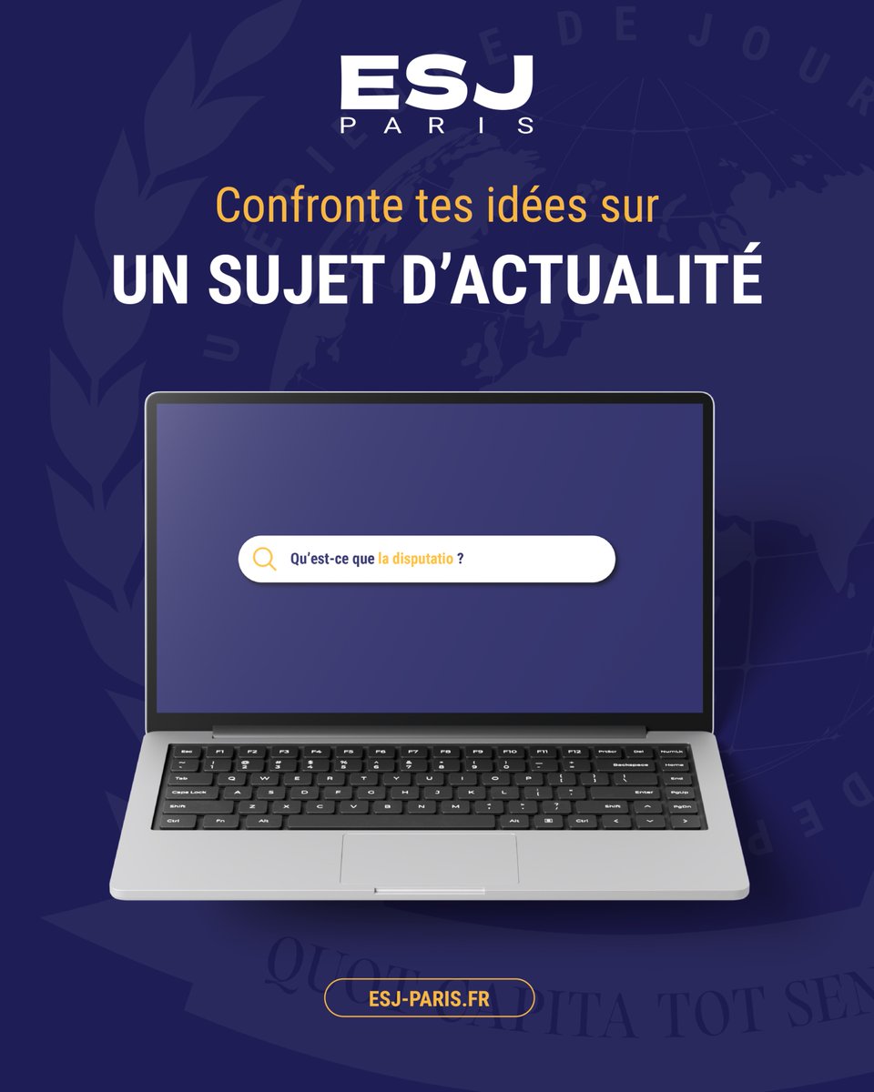 Comme dans les universités d’antan, les étudiants de l'ESJ Paris pourront lors des Disputatio, confronter leurs idées sur un grand sujet d’actualité, préparé en amont par petits groupes, pour apprendre l’art du débat et de la nuance.

🔥 Prêt à relever le défi ? 

#ESJParis