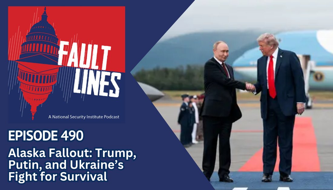 Fault Lines Podcast (@faultlines_pod) on Twitter photo 🎙️NEW: Ep 490: Alaska Fallout: Trump, Putin, and Ukraine’s Fight for Survival <a href="/NotTVJessJones/">Jessica Jones</a> + <a href="/amykmitchell/">Amy K Mitchell</a> + <a href="/BishopGarrison/">Bishop Garrison</a> unpack President #Trump’s #Alaska summit with #Putin.
📺 Watch: youtu.be/PPctIh4yxDc
🎧 Listen: open.spotify.com/episode/7G5Gf1…
<a href="/MasonNatSec/">The National Security Institute</a> + <a href="/NSI_CTC/">NSI Cyber and Tech Center - GMU</a> 🎙️NEW: Ep 490: Alaska Fallout: Trump, Putin, and Ukraine’s Fight for Survival <a href="/NotTVJessJones/">Jessica Jones</a> + <a href="/amykmitchell/">Amy K Mitchell</a> + <a href="/BishopGarrison/">Bishop Garrison</a> unpack President #Trump’s #Alaska summit with #Putin.
📺 Watch: youtu.be/PPctIh4yxDc
🎧 Listen: open.spotify.com/episode/7G5Gf1…
<a href="/MasonNatSec/">The National Security Institute</a> + <a href="/NSI_CTC/">NSI Cyber and Tech Center - GMU</a>