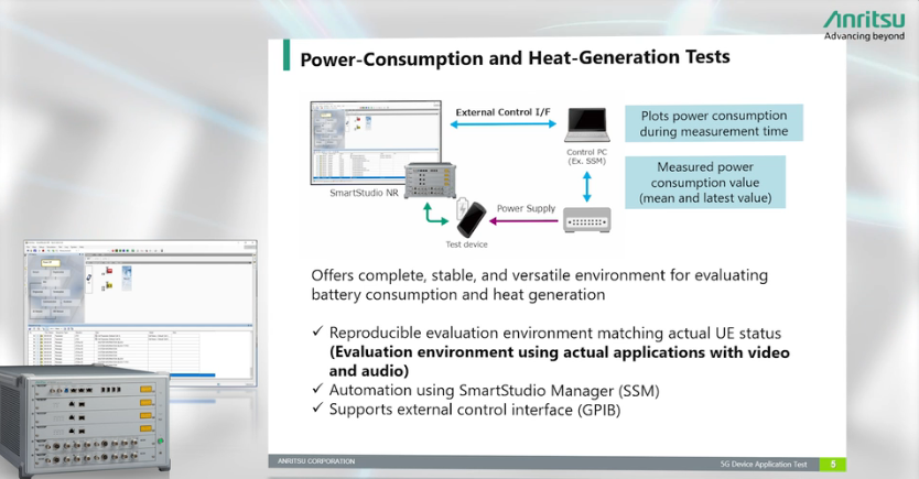 Anritsu's tweet photo. Before launching a #smartdevice, you must evaluate whether the anticipated services can be achieved and confirm the wireless performance.

Watch #Anritsu's video to learn the importance of performing #5G device application tests: https://t.co/OvzOyYYIKH

#5Gdevices #5Gtest #5GNR https://t.co/6bMmxeDZF1