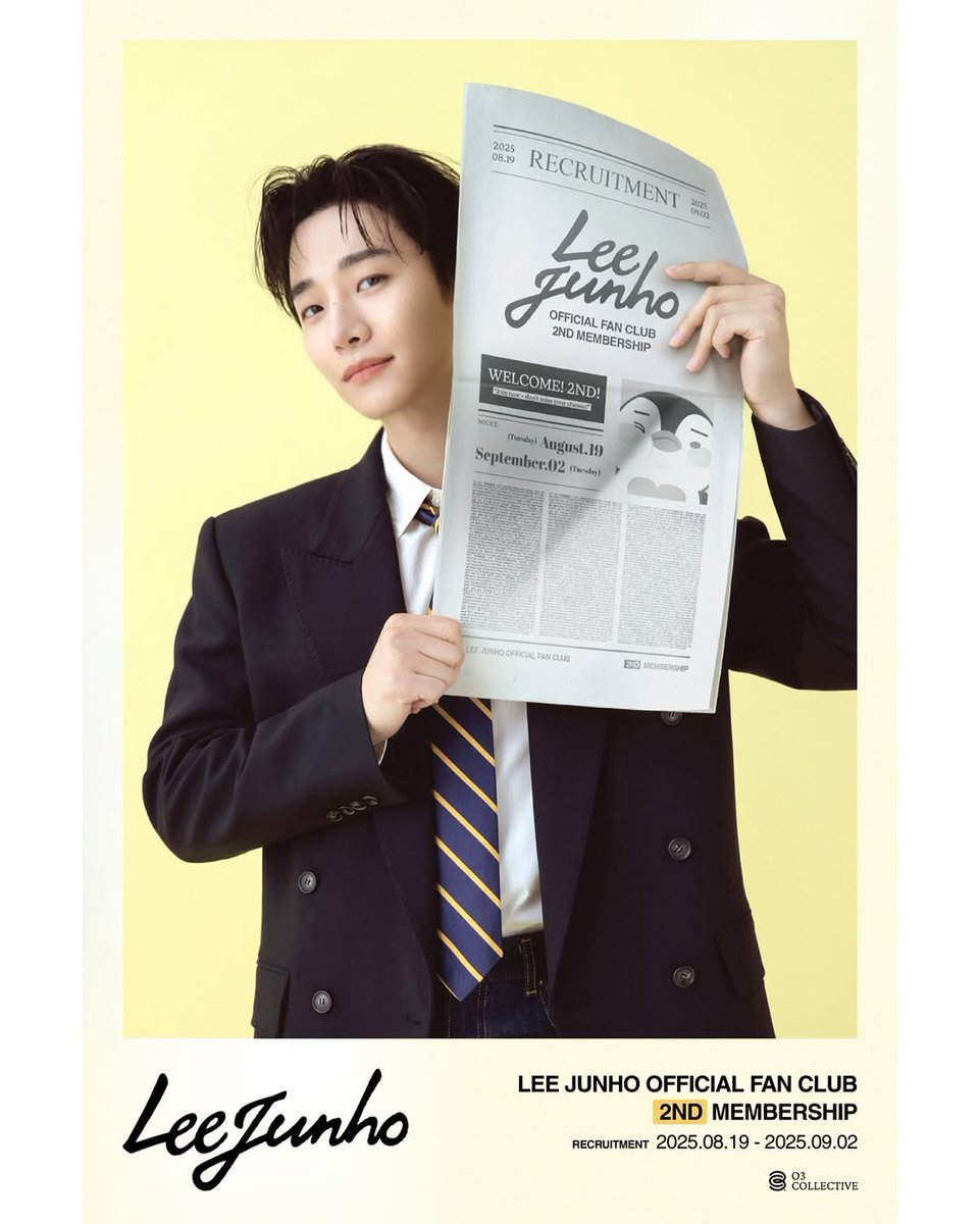Penpen has been waiting for the announcement of the fan club membership to emerge! 🥳
#LeeJunho #이준호 #O3Collective #O3CLTV