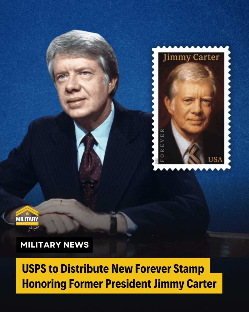 MilitaryMkover's tweet image. The U.S. Postal Service will release a commemorative Forever stamp featuring former President Jimmy Carter on October 1, 2025, what would have been his 101st birthday. 🇺🇸✉️

#MilitaryMakeover #USPS #JimmyCarter #ForeverStamps