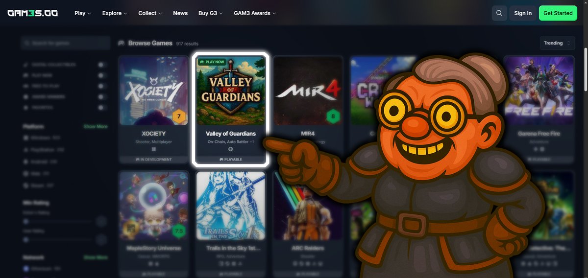 🚨 Granny spotted us trending on <a href="/GAM3Sgg_/">GAM3S.GG</a> 👀

She’s demanding reviews on the platform or no cookies for you. 🍪

Drop a review, flex your Guardian pride, and stack up quests. The Valley stays undefeated. 💪

👉 gam3s.gg/valley-of-guar…
➡️ valleyofguardians.xyz