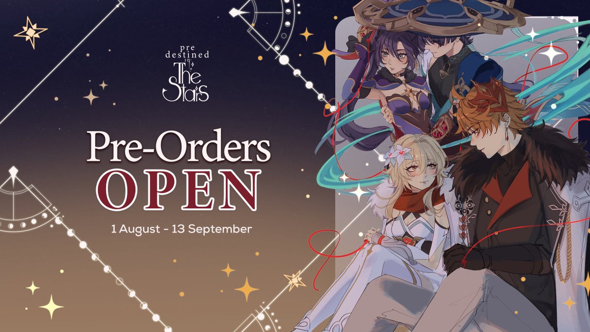 🇮🇩  Pre-Order Indonesia! ⭐

Preorder wilayah Indonesia dibuka untuk Predestined in the Stars Zine! 🐳✨☂️🔮

📅 hingga 13 September!
🛒 forms.gle/pN2rRyBBsAxrqL…

Pembayaran via Bank Lokal

Pricelist &amp; info lebih lanjut terdapat pada form.
Jangan terlewat!

#Chilumi #Scaramona