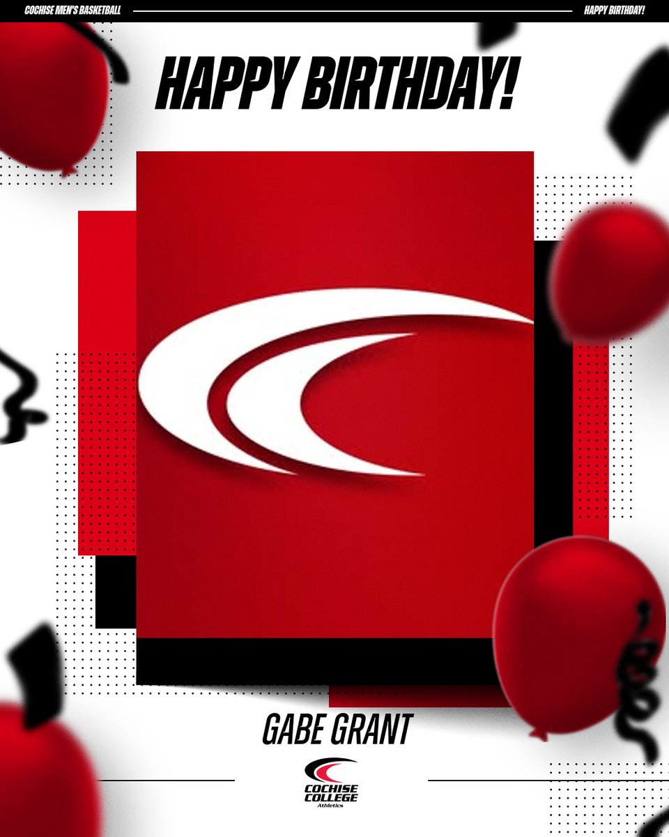 Cochise College Athletics (@ccathletics1) on Twitter photo Join us in wishing Cochise Men's Basketball's a Happy birthday today, Happy Birthday Gabe!
x <a href="/CampCochiseMBB/">CampCochise</a> Join us in wishing Cochise Men's Basketball's a Happy birthday today, Happy Birthday Gabe!
x <a href="/CampCochiseMBB/">CampCochise</a>
