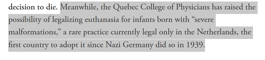 allie__voss's tweet photo. One of the most buried ledes ever: newborn euthanasia is coming

The people who want you to be able to destroy embryos with disabilities are contributing to the same shift that says you can destroy imperfect babies

The culture of death never stops where it says it will https://t.co/3NgaEbfS9T