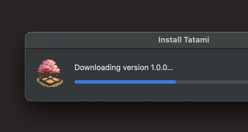 today in tatami: we release a desktop app courtesy of @todesktop and @davej!