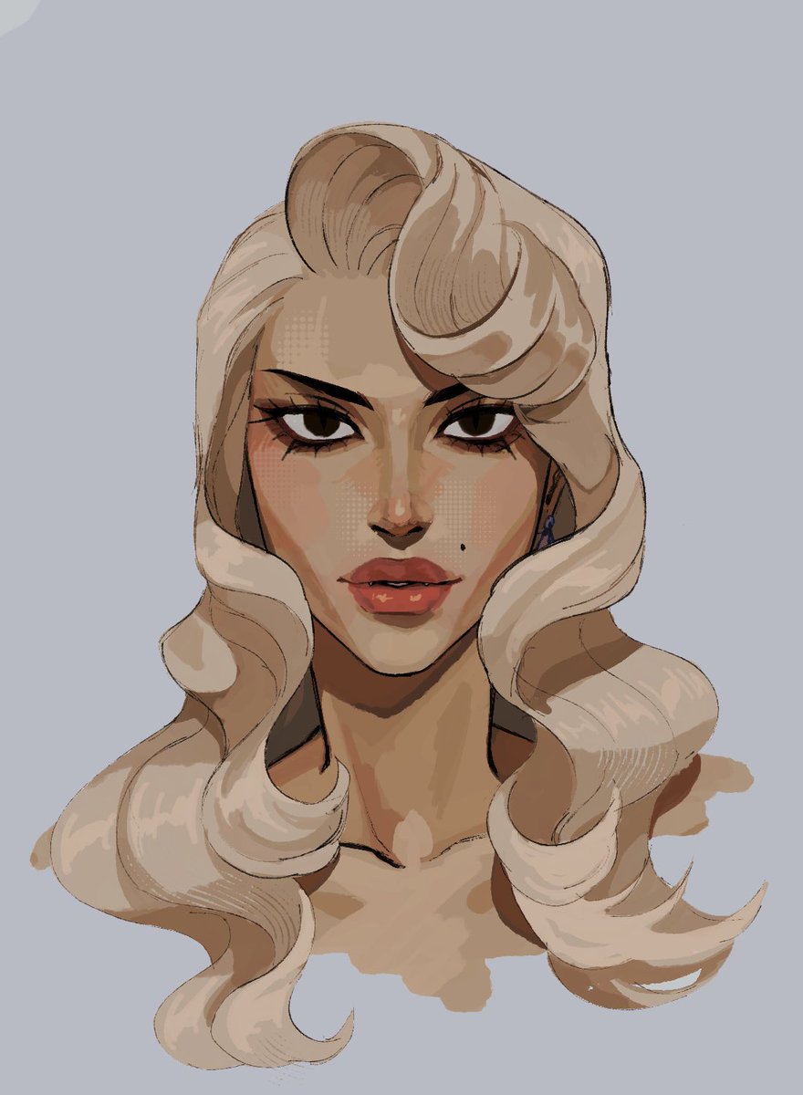 Art study of my Wild West vampire oc, Bonnie McNeil