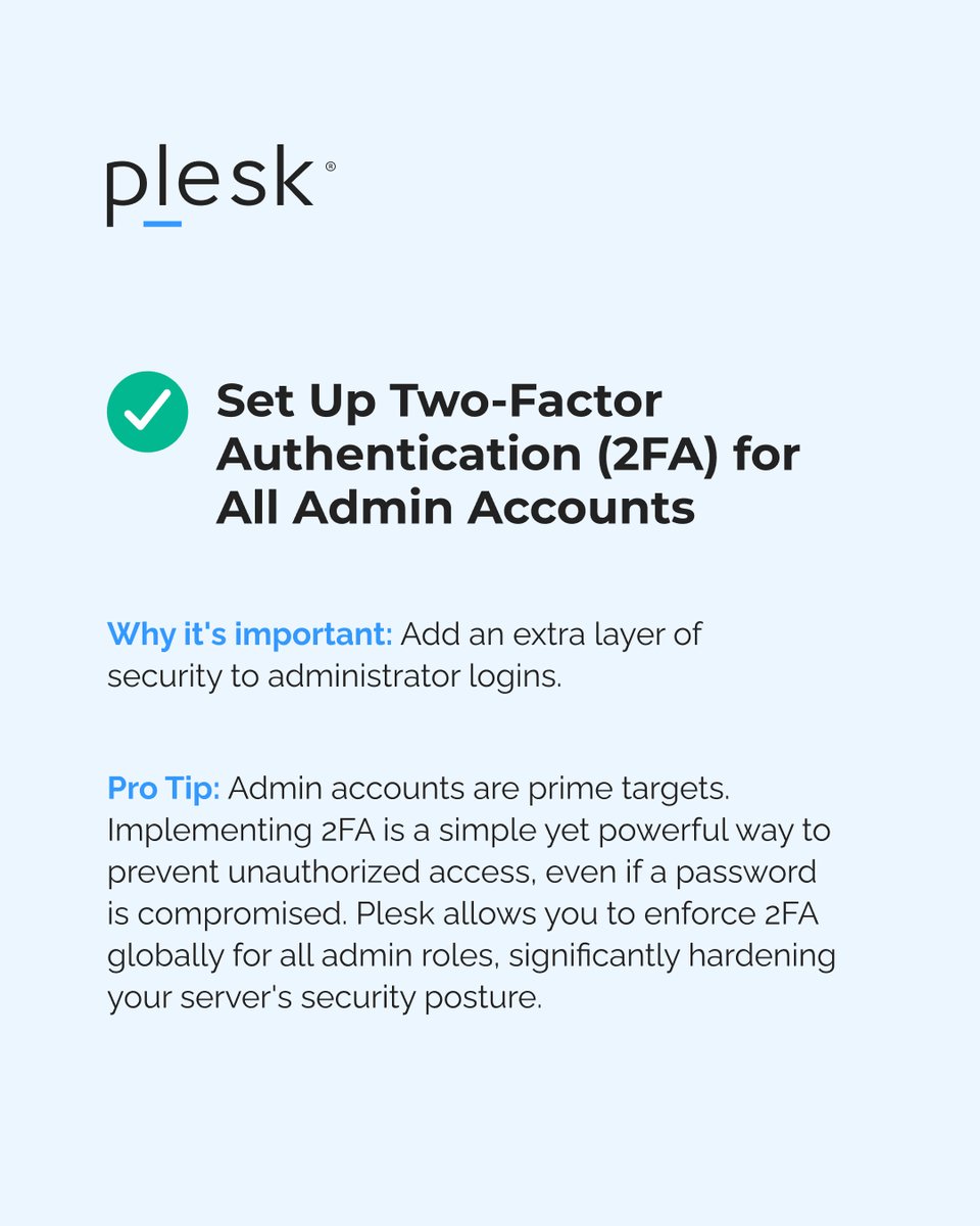 Plesk's tweet image. Don&apos;t let #ServerSecurity be your weak link! From 10 sites to 10,000, #ClientTrust and uptime depend on it. Our Plesk Pro: Security &amp;amp; Compliance Readiness Checklist guides you through preventing #DataBreaches and delivering a safer #Hosting experience. 👉  b.link/e46s8cv4