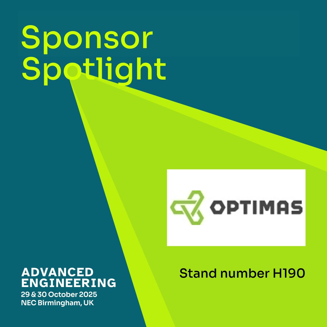 Optimas is our Automotive Mobility &amp; Electrification Forum Associate sponsor for this year’s show. ✅

Want to join the conversation shaping the future of automotive manufacturing? 

Register for free today👇  
bit.ly/4lCekfX

#AEUK25 #engineeringevent #Spotlight