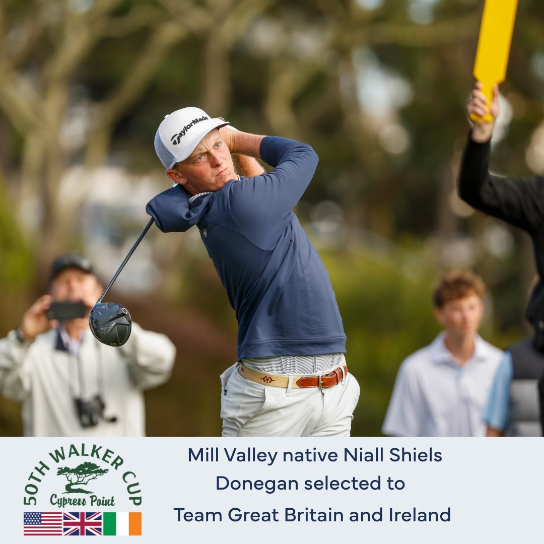 The summer of Niall will continue at Cypress Point. The R&amp;A announced the full roster for Team Great Britain and Ireland early Monday morning. Captain Dean Robertson added some local flair as Mill Valley native Niall Shiels Donegan was selected to the team.