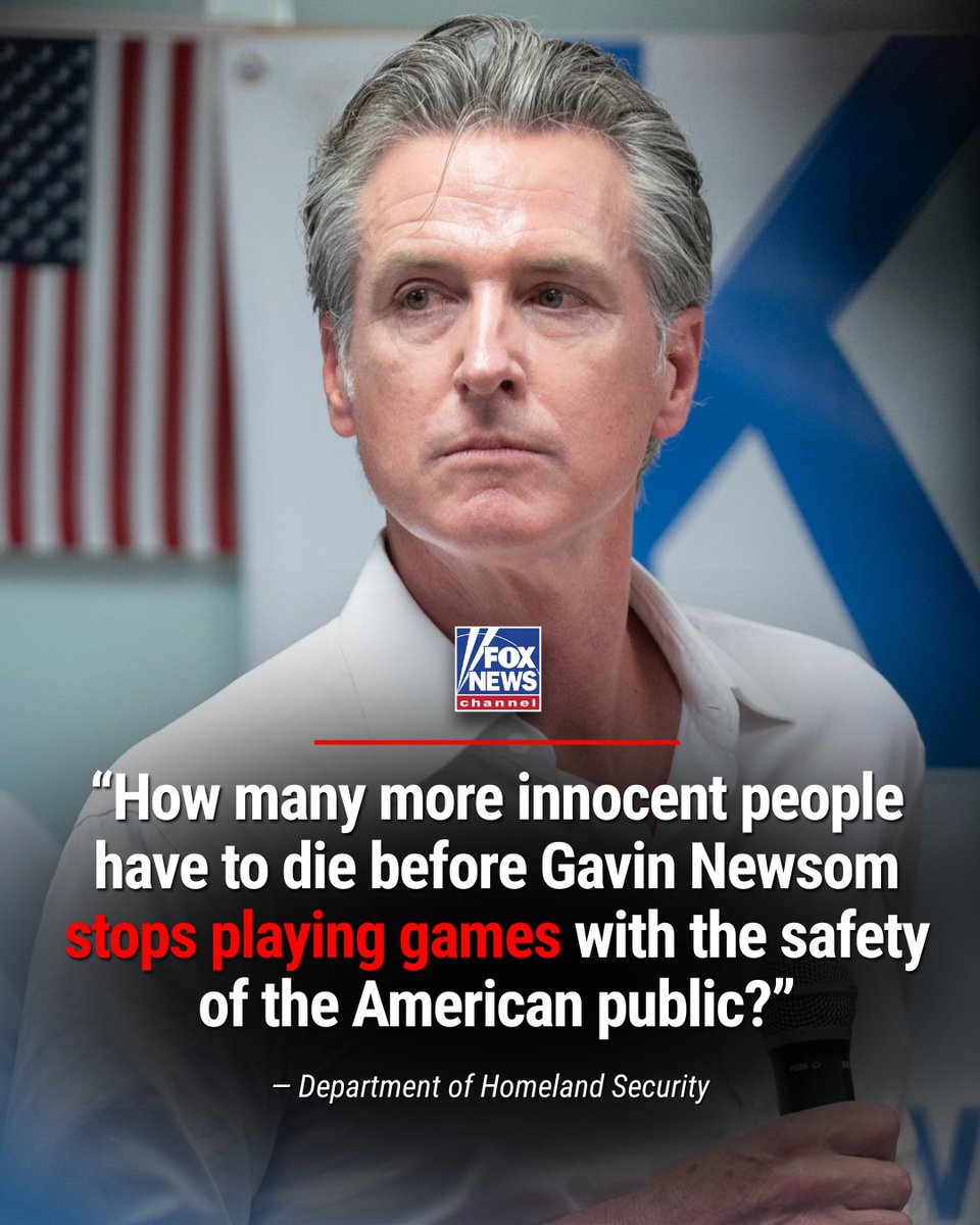 FoxNews's tweet image. Democrat Governor @GavinNewsom's policies are under fire after an illegal immigrant truck driver, who obtained a California-issued commercial driver’s license, was accused of causing a Florida crash that killed three people.