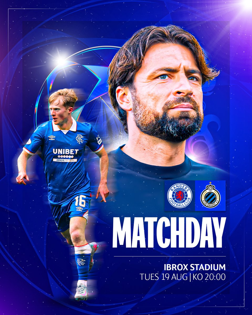 Rangers Football Club (@rangersfc) on Twitter photo π It's Matchday at Ibrox
π <a href="/ClubBrugge/">Club Brugge KV</a>
π 20:00 (BTS)
ποΈ rng.rs/4oEuarZ π It's Matchday at Ibrox
π <a href="/ClubBrugge/">Club Brugge KV</a>
π 20:00 (BTS)
ποΈ rng.rs/4oEuarZ