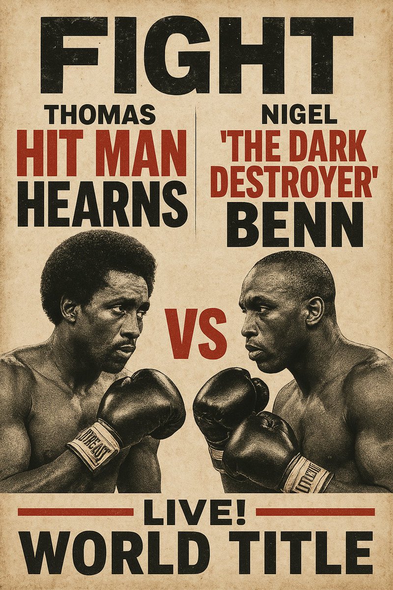 Ok fight fans, it’s Hearns vs Benn… 160 lb. middleweight championship; who wins?