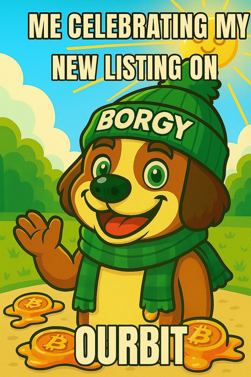 $BORGY is now available on @Ourbit_Official Exchange!!! 🎉

💸 60M $Borgy to win every month ! Happy holidays #borgy 

❤️ Like
🔁 RT
💬 Comment
✅ Follow <a href="/borgysol/">BORGY</a>

🎯 Ready to win?
📲 t.me/borgyarmy
➡️ tiktok.com/@borgysol ⬅️