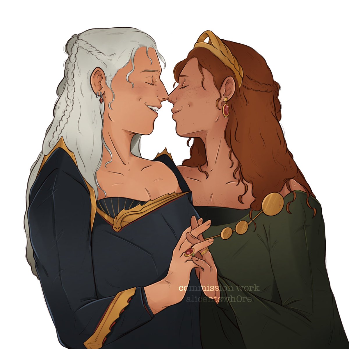 show a little loving <3 #rhaenicent #hotd