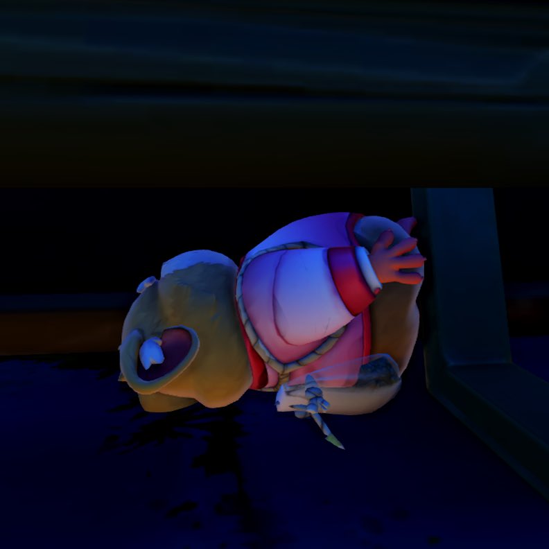 One of my favourite things to do after playing ball is to go back into the replay and find wherever he ragdolled to.

It always makes me laugh.