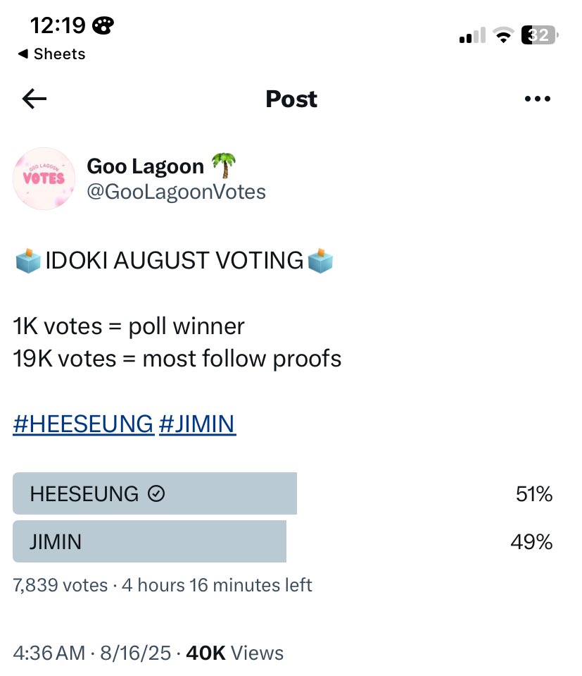 fullsunceo's tweet photo. @GooLagoonVotes done for #HEESUNG https://t.co/P5DeQ4x6Ub