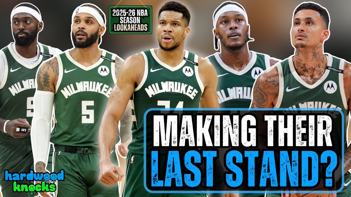 Hardwood Knocks (@hardwoodknocks) on Twitter photo ‼️NEW POD‼️
📋 Milwaukee Bucks 2025-26 Lookahead w/ <a href="/TiWindisch/">Ti Windisch</a>
—The offseason (1:39)
—Turner's fit (10:33)
—Point Giannis! (15:59)
—Depth/role players (31:35)
—Defense (48:37)
—PREDICTIONS (1:05:27)
—WAY MORE
⬇️SHOW 🔗s IN REPLIES⬇️ ‼️NEW POD‼️
📋 Milwaukee Bucks 2025-26 Lookahead w/ <a href="/TiWindisch/">Ti Windisch</a>
—The offseason (1:39)
—Turner's fit (10:33)
—Point Giannis! (15:59)
—Depth/role players (31:35)
—Defense (48:37)
—PREDICTIONS (1:05:27)
—WAY MORE
⬇️SHOW 🔗s IN REPLIES⬇️