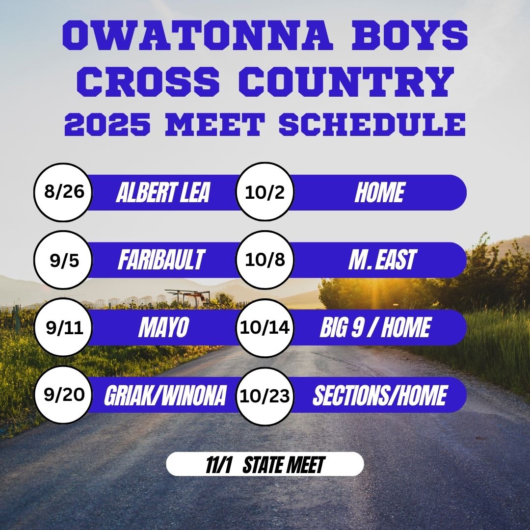 Join us at a cross country meet this season! We like to see spectators cheering all the athletes on!