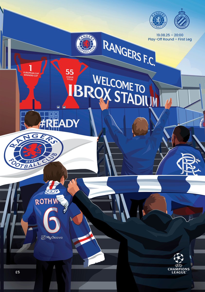 Rangers Football Club (@rangersfc) on Twitter photo ๐ Tonight's Matchday Programme Cover. 
๐๏ธ Pick up a copy at Ibrox or order online | rng.rs/4mU1Znz ๐ Tonight's Matchday Programme Cover. 
๐๏ธ Pick up a copy at Ibrox or order online | rng.rs/4mU1Znz