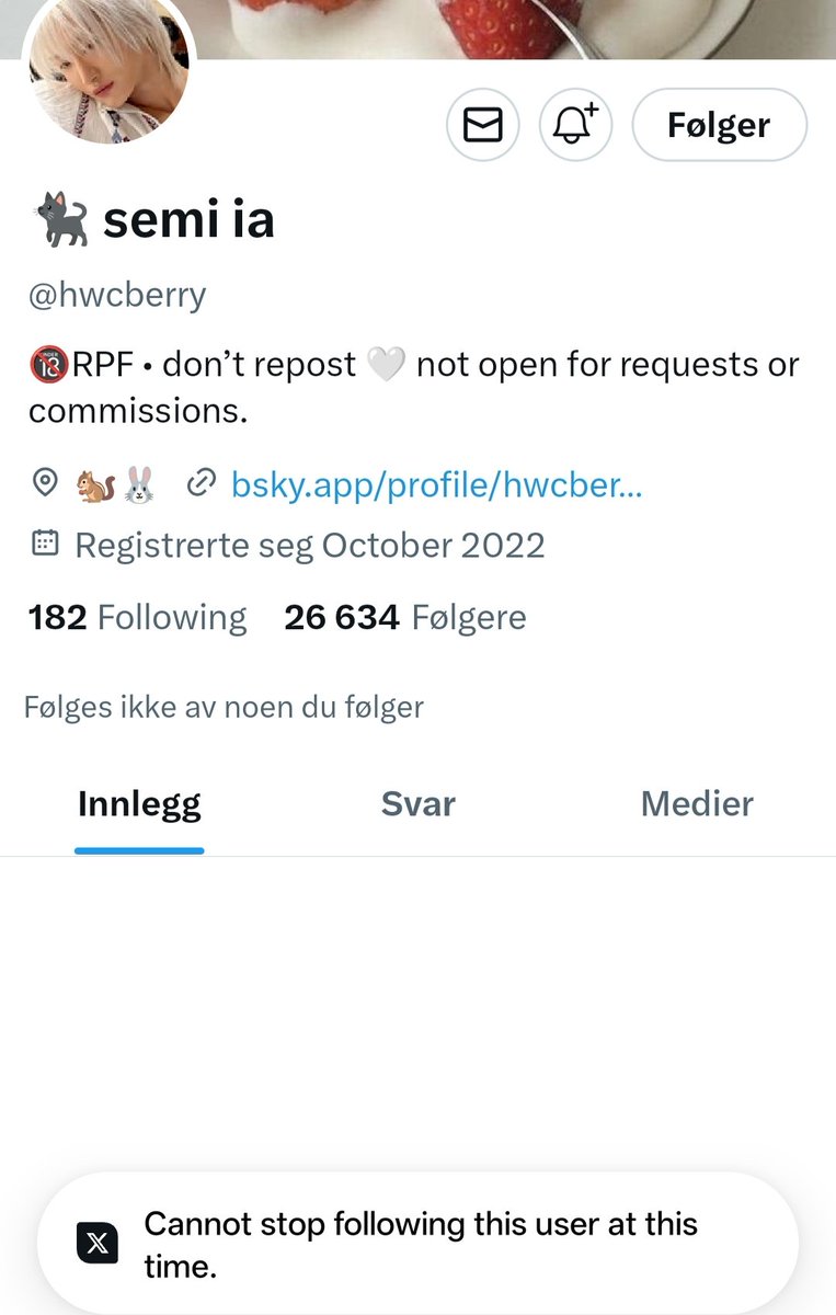 If y'all see me following hwcberry twt won't let me unfollow/block because they deactivated their account💔 Pls don't unfollow/block me💔