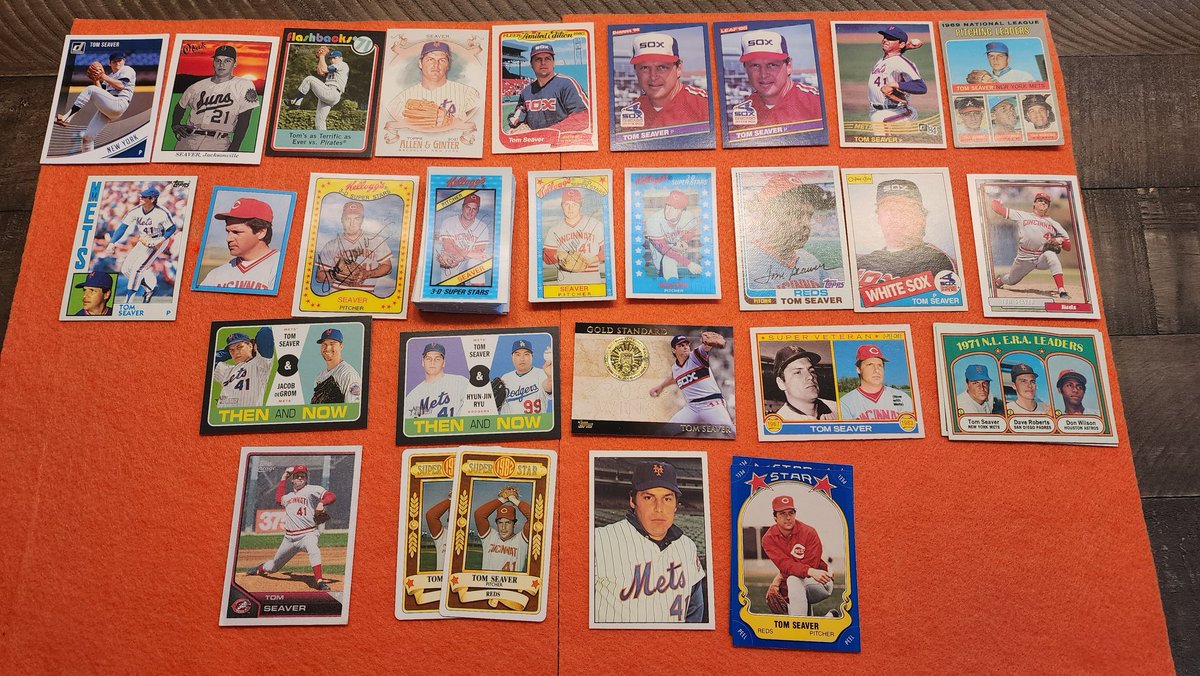 Anyone have an interest, or know someone that would want a Massive Tom Seaver lot of 164 cards. Includes vintage and modern. 
$125 Shipped  <a href="/cardrecommender/">Card Recommender</a> <a href="/KaseysCards/">Kasey</a> <a href="/DanTradesCards/">𝗗𝗮𝗻 𝗧𝗿𝗮𝗱𝗲𝘀 🄲🄰🅁🄳🅂</a> <a href="/nostalgic_cards/">Nostalgic Cards</a> <a href="/LaytonSports/">LaytonSportsCards</a>