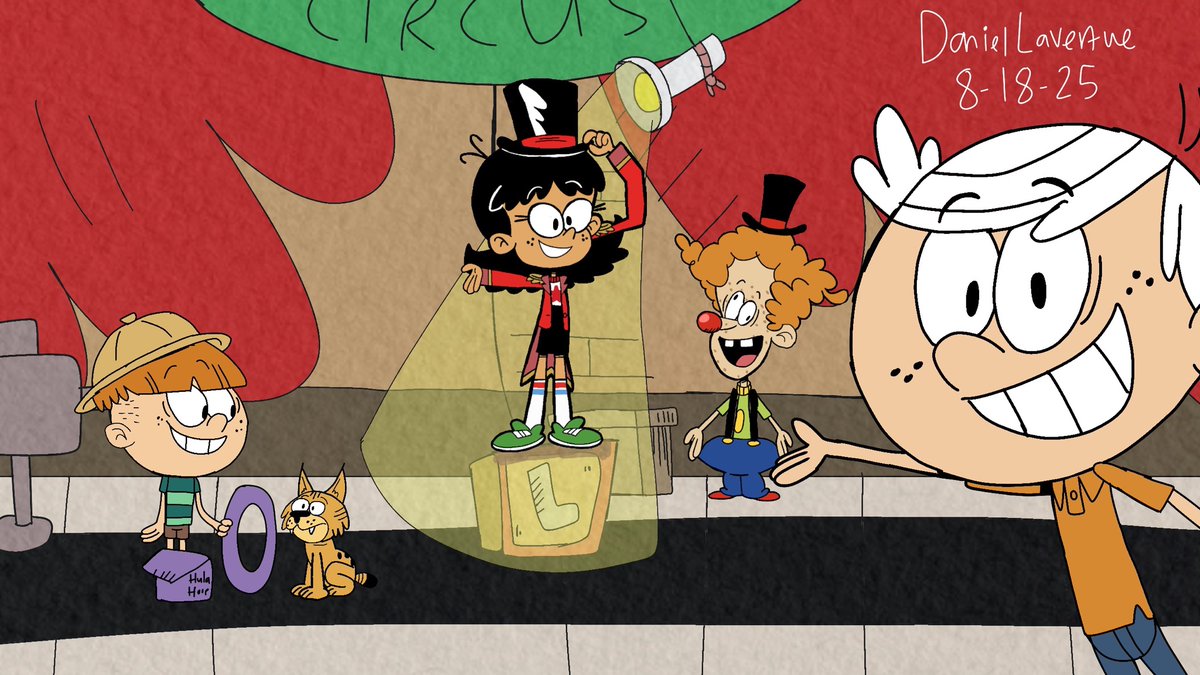 DanielLave25280's tweet photo. The Action News Team under the Big Top
#TheLoudHouse
#Nickelodeon
#TLH
#TheLoudHousefanart
#StellaZhau
#LiamHunnicutt
#RustySpokes
#LincolnLoud
#Cartoonfanart
#Nicktoons https://t.co/BQoznC3OK9