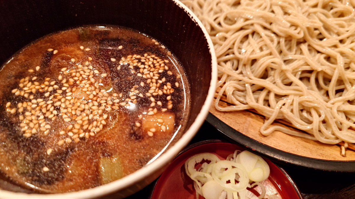 つぼみ家　で鴨汁せいろ
美味し！