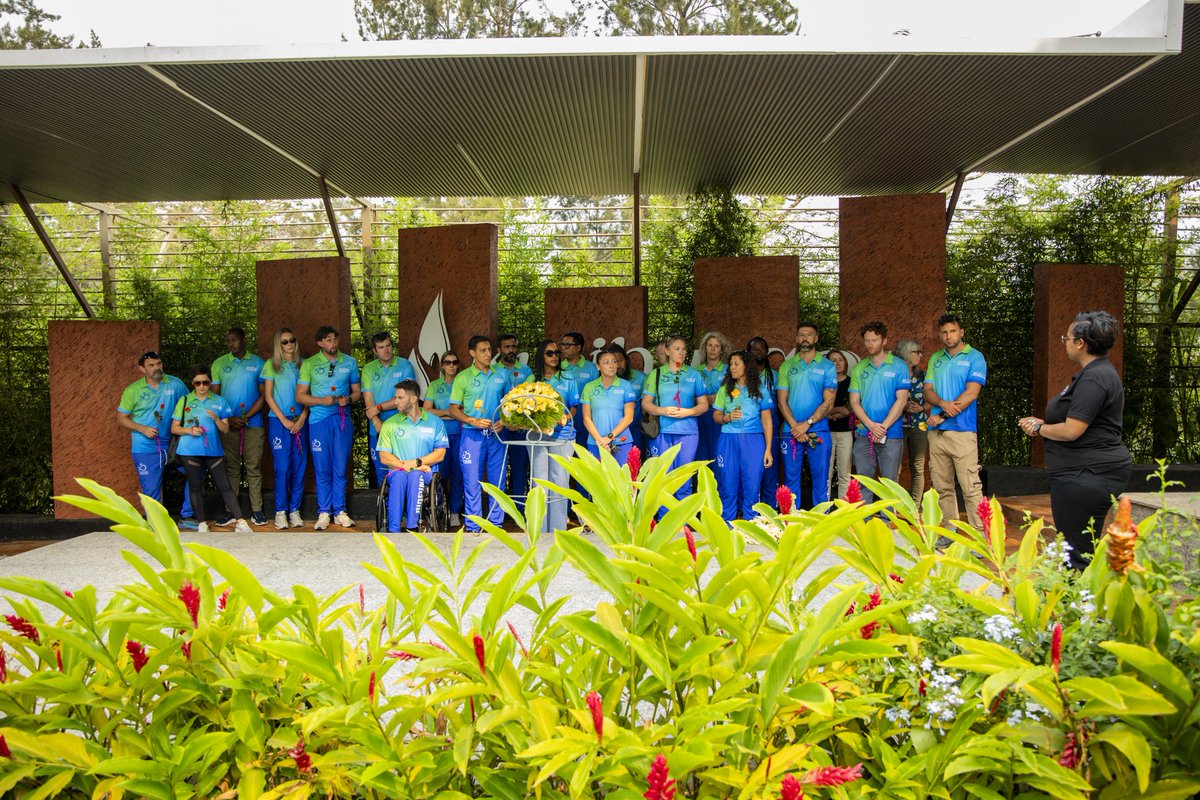 e_murangwa's tweet image. Honoured to host @Ride_For_Unity at @Kigali_Memorial yesterday. Shared how football saved my life in the 1994 Genocide against the Tutsi and how sport now builds unity and tolerance across Rwanda. 🚴‍♂️💛 #RideToReconnection #Kwibuka #SportForPeace #Kigali2025