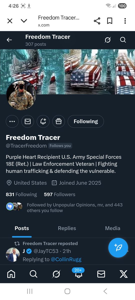 KJW (@hawkesbay69) on Twitter photo Can we find some more friends for veteran, let's show some support with F&Rs
<a href="/TracerFreedom/">Freedom Tracer</a>
πͺπ«Άππ₯π―πΊπΈπ«‘ Can we find some more friends for veteran, let's show some support with F&Rs
<a href="/TracerFreedom/">Freedom Tracer</a>
πͺπ«Άππ₯π―πΊπΈπ«‘