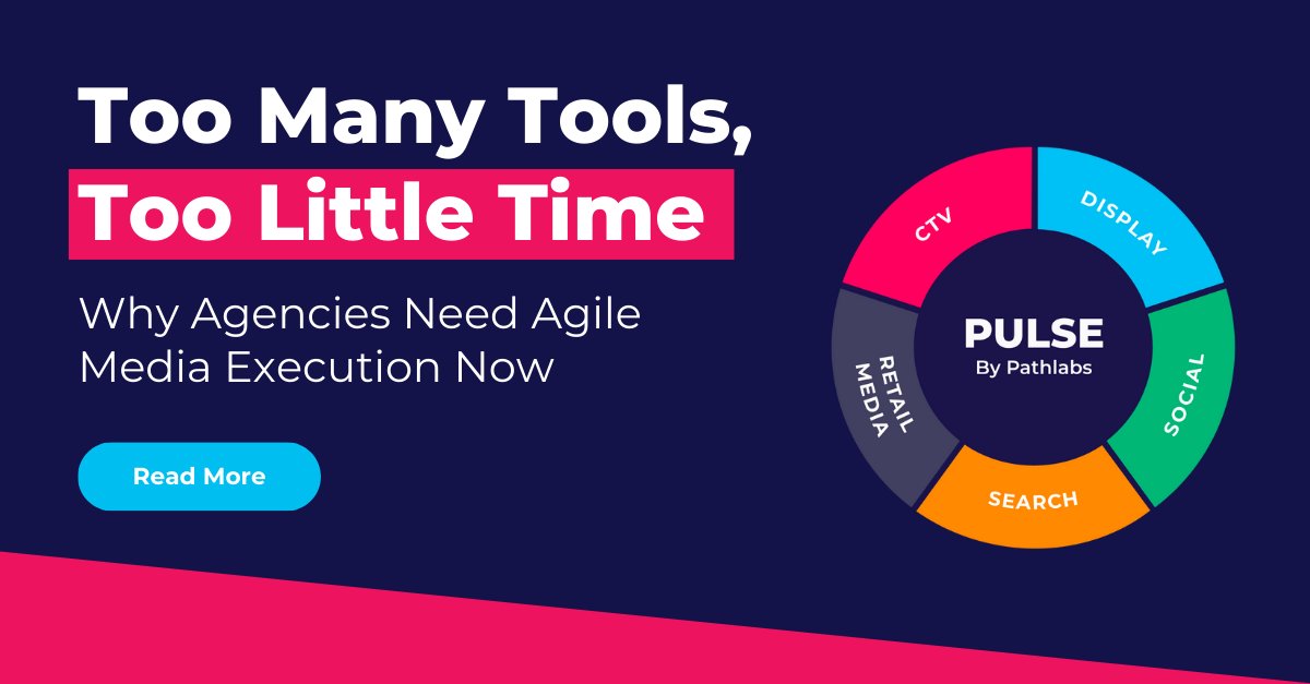 pathlabshq (@pathlabshq) on Twitter photo 14,000+ martech tools.
Only 51% being used.
But budgets keep rising.
If your team is drowning in dashboards, chasing logins, and waiting for reports, the problem isn’t talent. It’s toolstack overload.
Learn how agile media execution changes the equation: pathlabs.com/blog/agile-med… 14,000+ martech tools.
Only 51% being used.
But budgets keep rising.
If your team is drowning in dashboards, chasing logins, and waiting for reports, the problem isn’t talent. It’s toolstack overload.
Learn how agile media execution changes the equation: pathlabs.com/blog/agile-med…
