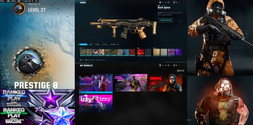 𝑷𝑹𝑬𝑺𝑻𝑰𝑮𝑬 𝟖 𝑳𝑽𝑳 𝟐𝟕  
𝟐𝑿 𝑰𝑹𝑰𝑺  
𝑪𝑨𝑴𝑶𝑺 𝑩𝑶𝟔 𝑫𝑨𝑹𝑲 𝑺𝑷𝑰𝑵𝑬  
𝟐/𝟒 𝑵𝑼𝑲𝑬𝑺 𝑺𝑲𝑰𝑵𝑺  
𝟒 𝑩𝑼𝑵𝑫𝑳𝑬𝑺  
𝑭𝑼𝑳𝑳 𝑨𝑪𝑪𝑬𝑺𝑺